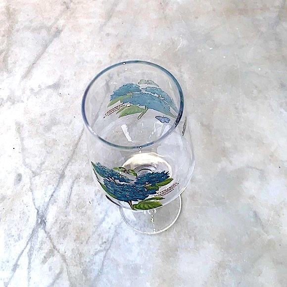 PORTMEIRION BOTANIC GARDEN HYDRANGEA WINE GLASSWARE 16 OZ - Picture 6 of 7